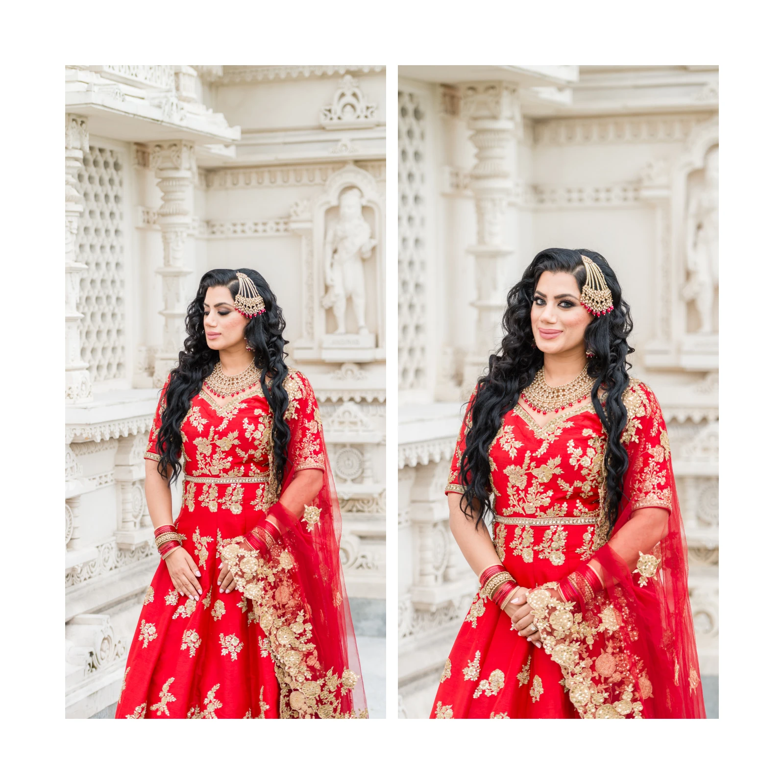 Angie & Raj, wedding album page 1